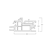 Profilo PVC allargatore per cassonetto