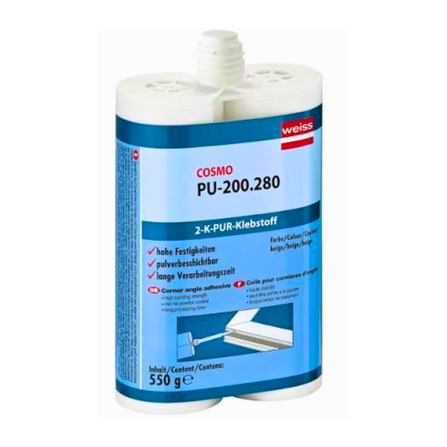 WEISS - Colla Bicomponente a Reazione Cosmofen Duo PU-200.280 - Avorio 1013