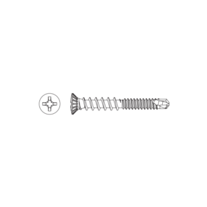 SFS INTEC - Vite Autoperforante a Doppio Filetto - 4.4x32mm - Nera